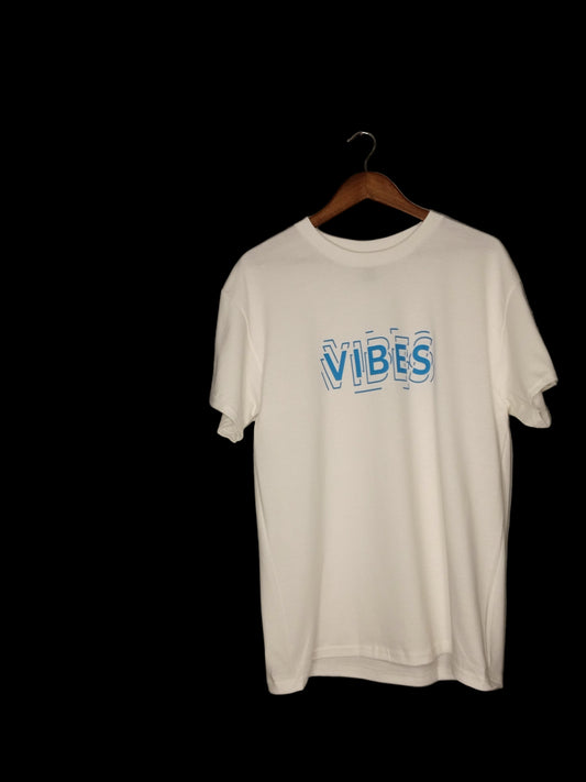 white t-shirt with hanger front view